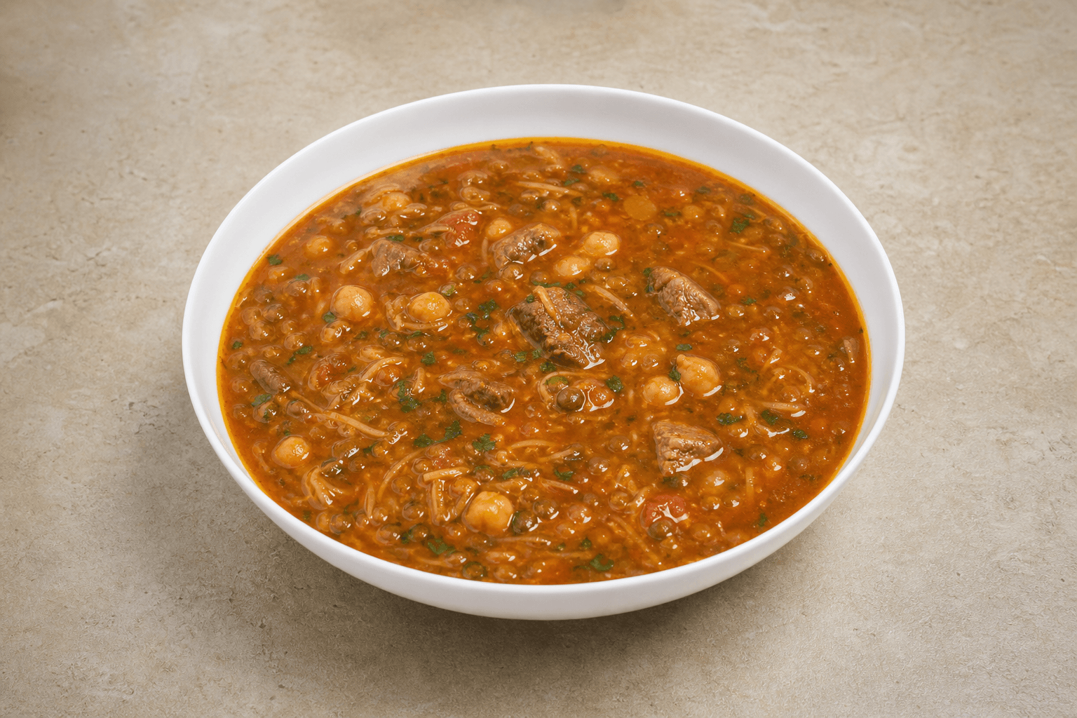 Photorealistic Harira P04 food image by VDAMO