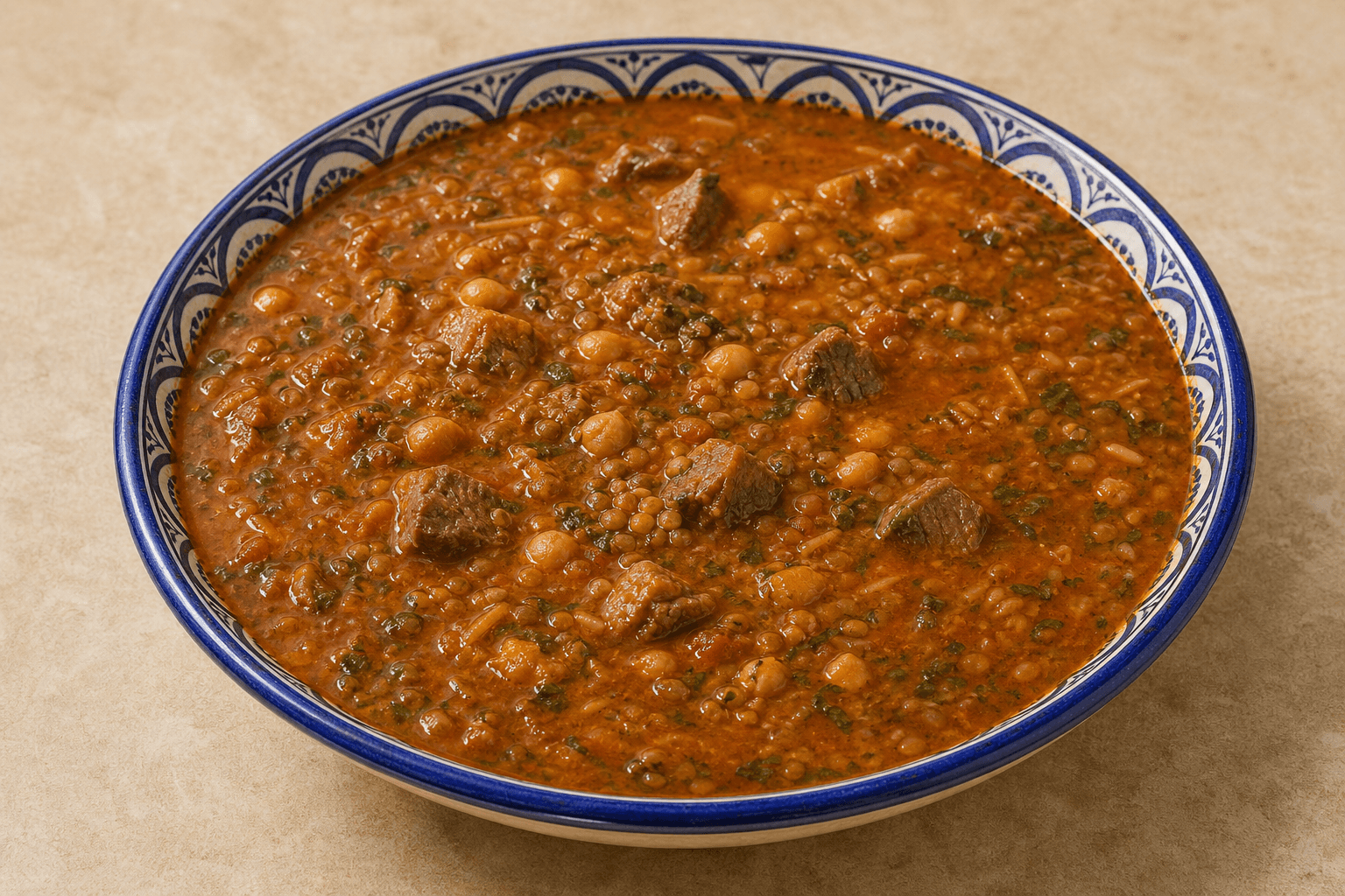 Photorealistic Harira P10 food image by VDAMO