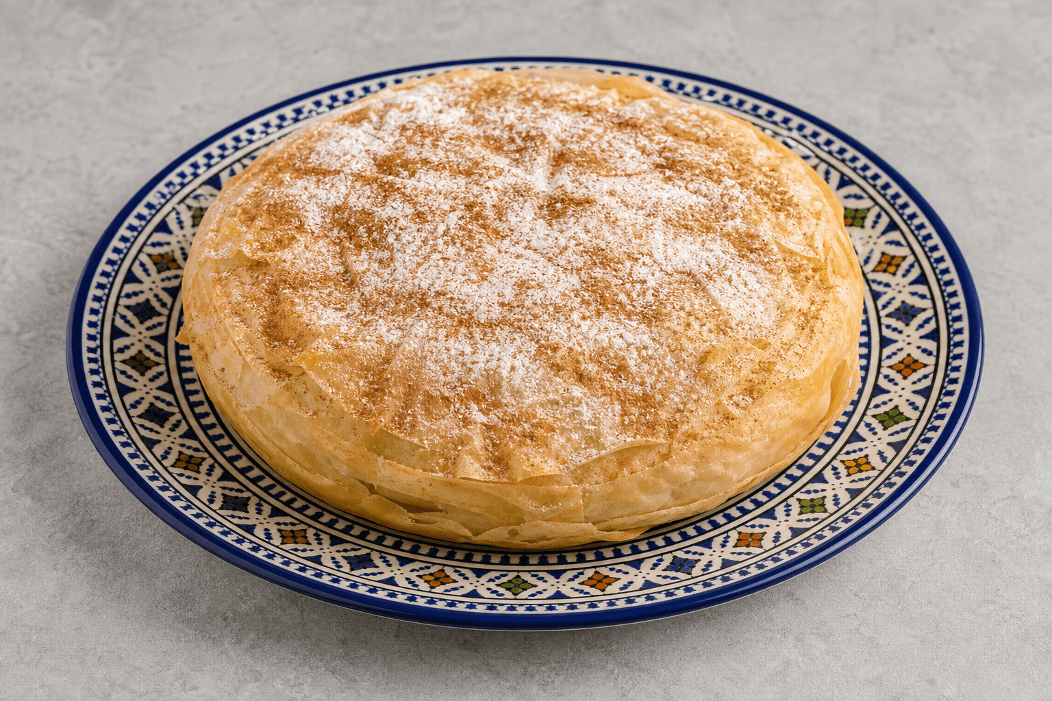 Photorealistic Chicken pastilla menu-main p02 food image by VDAMO
