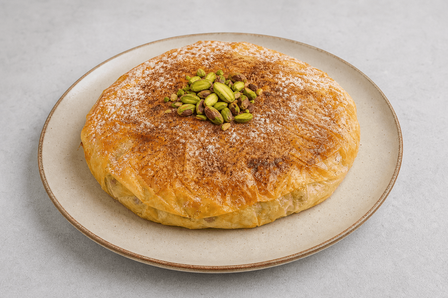 Photorealistic Chicken pastilla menu-main p10 food image by VDAMO