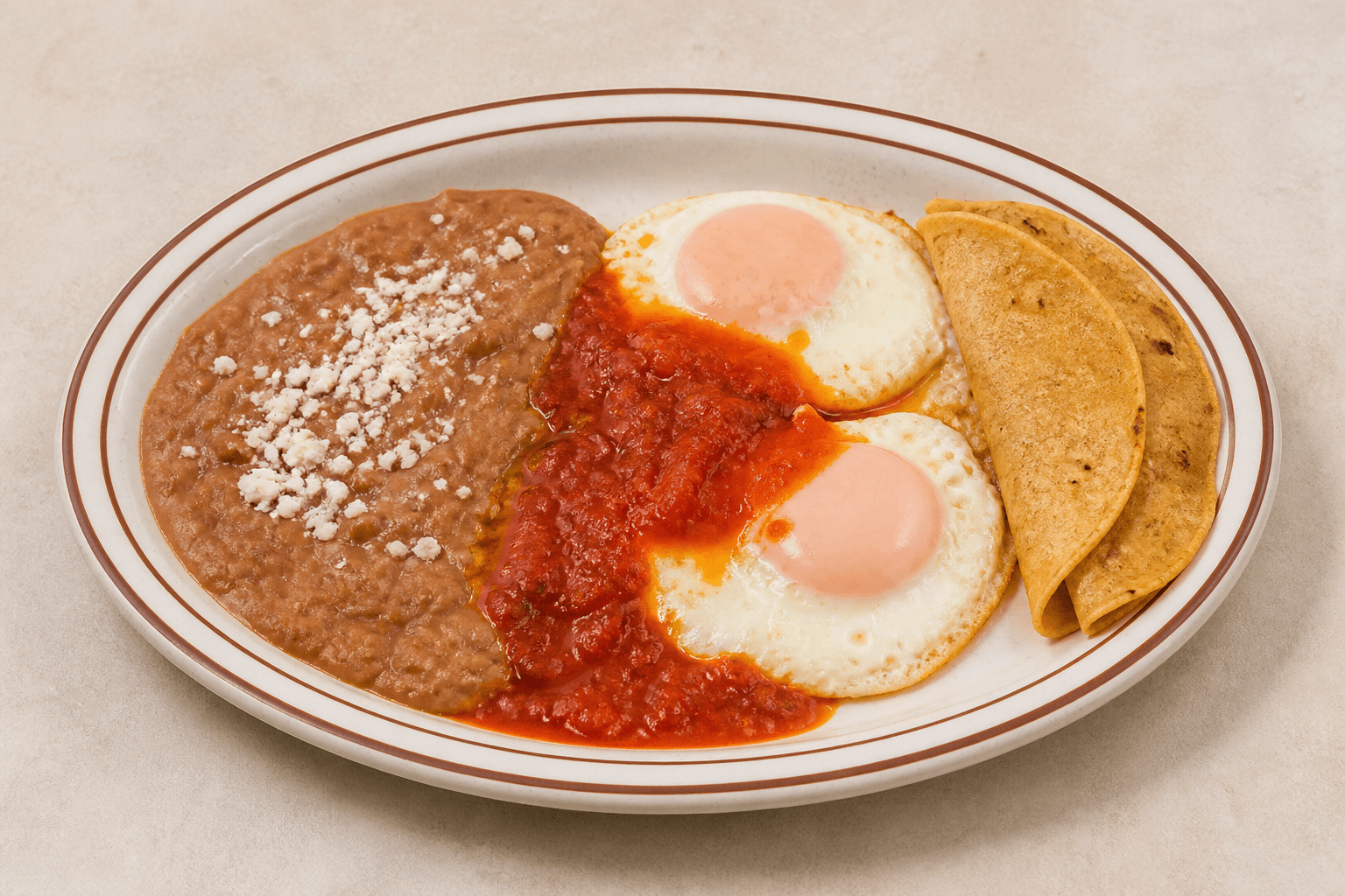 Photorealistic Mexican breakfast plate 024 P03 food image by VDAMO