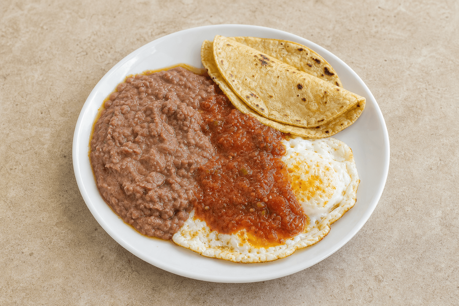 Photorealistic Mexican breakfast plate 080 P09 food image by VDAMO