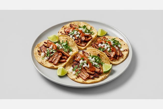 Photorealistic Tacos al pastor menu-main p03 food image by VDAMO