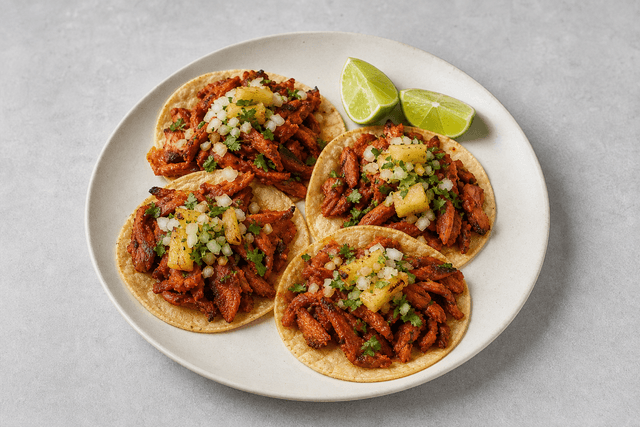 Photorealistic Tacos al pastor menu-main p06 food image by VDAMO
