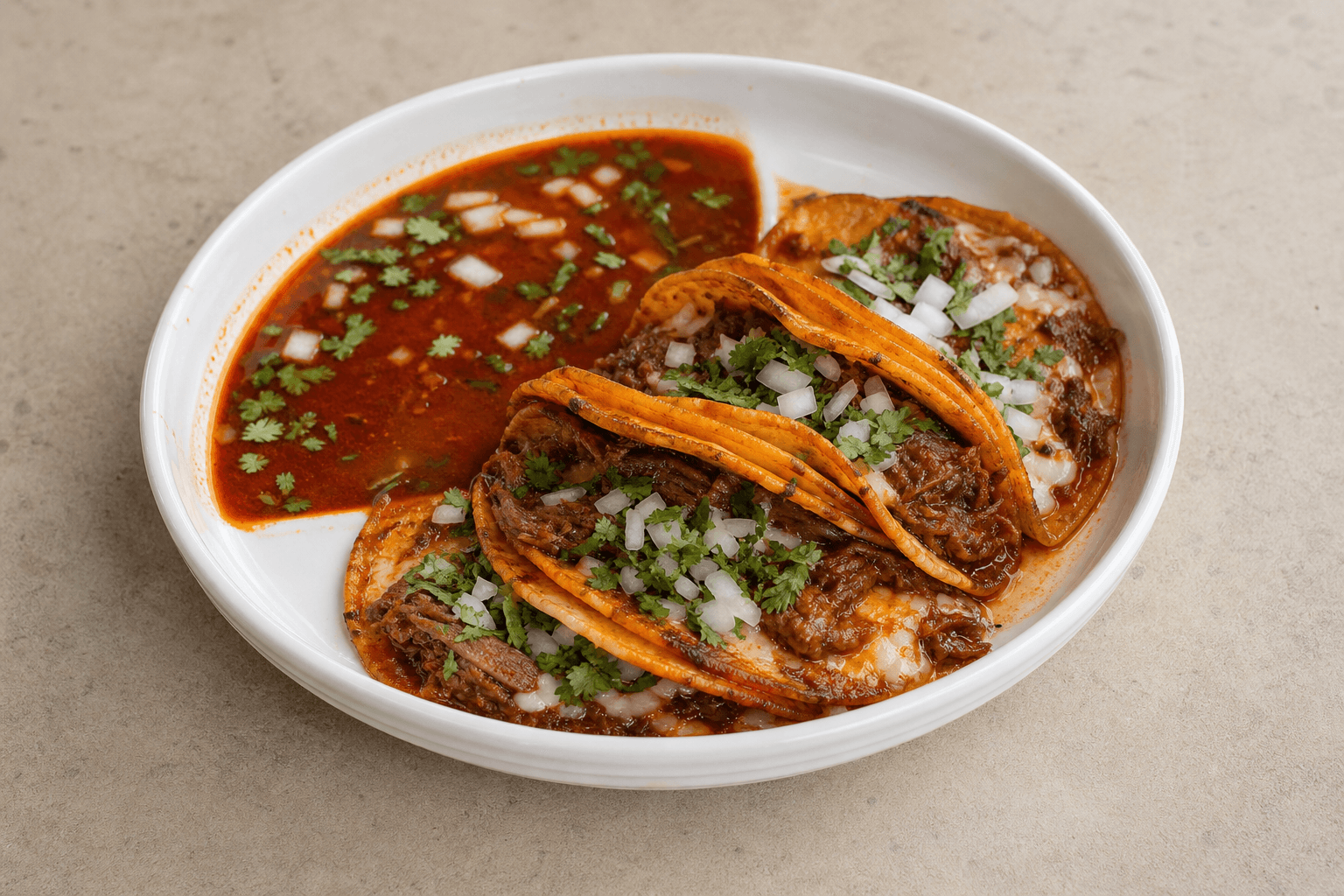 Photorealistic Quesabirria tacos P04 food image by VDAMO