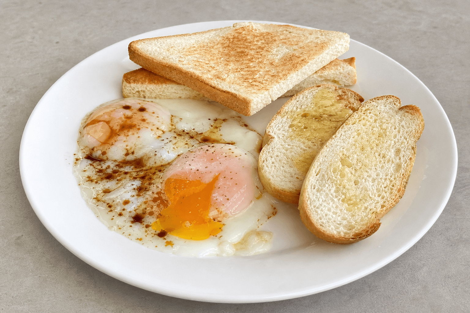Photorealistic MY Breakfast egg plate cafe P01 food image by VDAMO