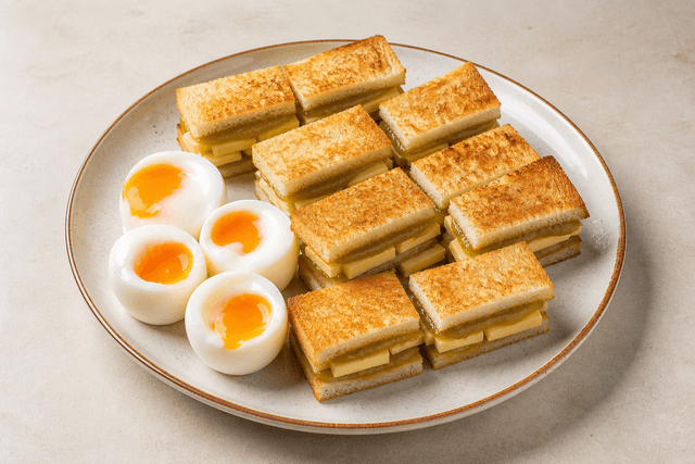 Photorealistic Roti bakar kaya menu-main p10 food image by VDAMO