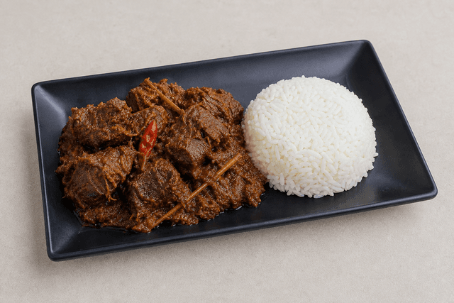Photorealistic Malaysian beef rendang menu-main p02 food image by VDAMO