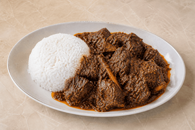 Photorealistic Malaysian beef rendang menu-main p03 food image by VDAMO