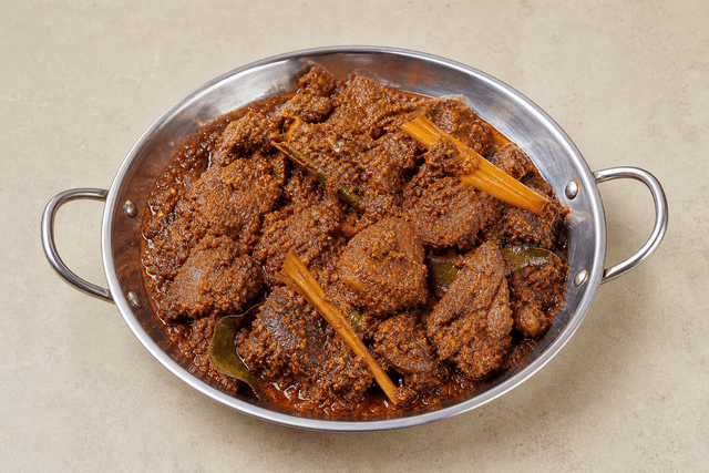 Photorealistic Malaysian beef rendang menu-main p05 food image by VDAMO