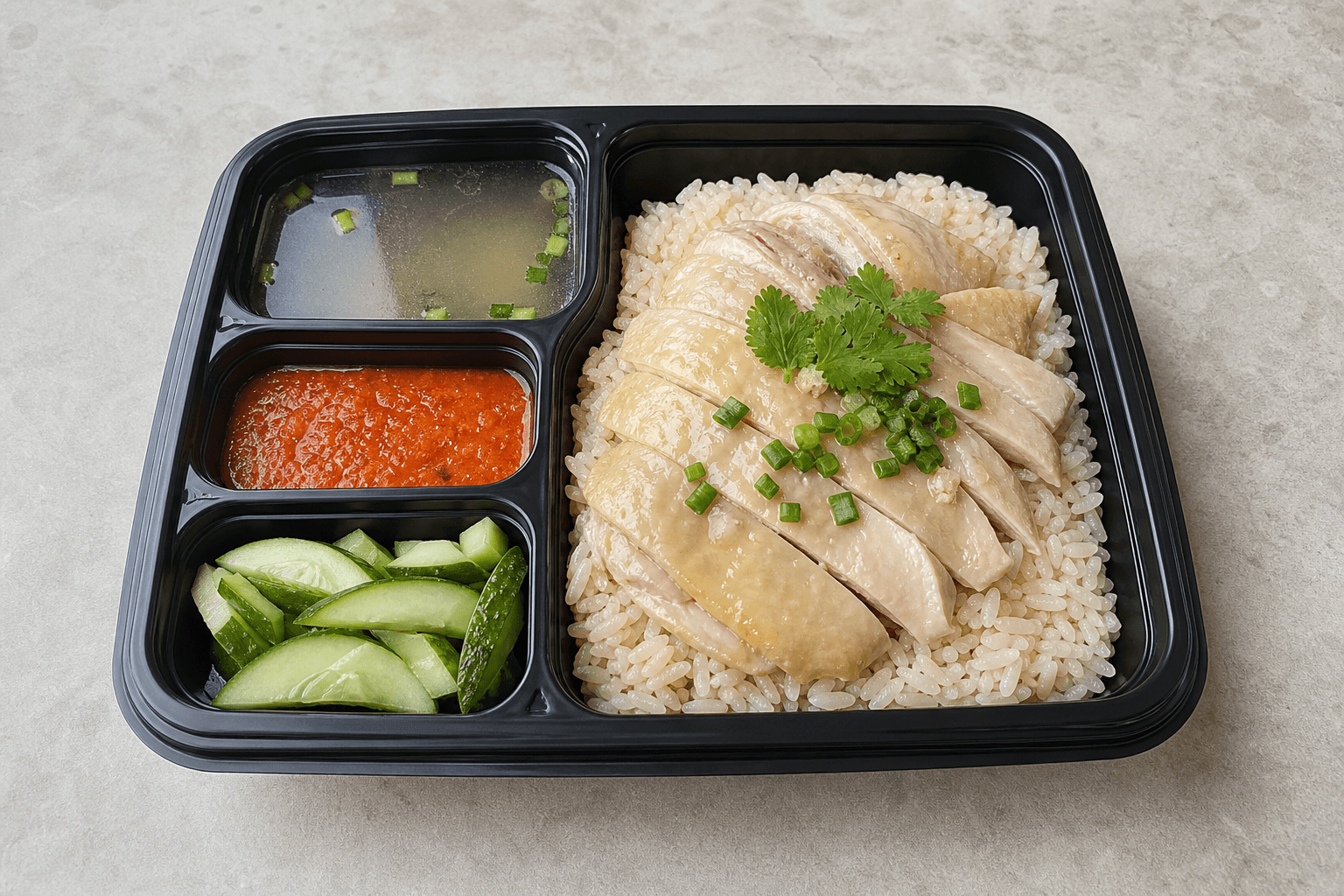 Photorealistic Malaysian chicken rice style 054 P08 food image by VDAMO