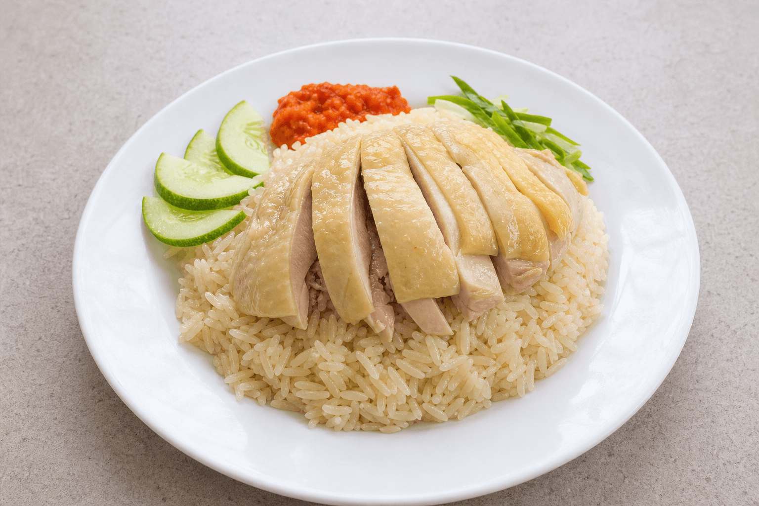 Photorealistic Malaysian chicken rice style 066 P01 food image by VDAMO