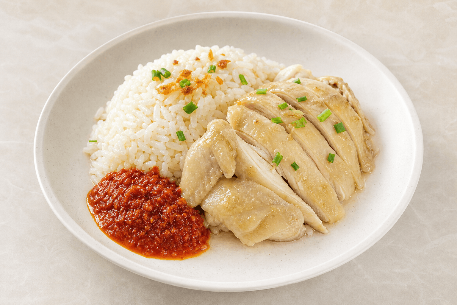 Photorealistic Malaysian chicken rice style 066 P04 food image by VDAMO
