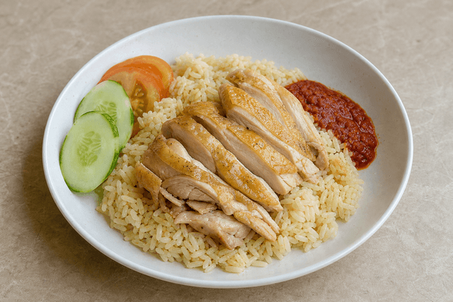 VDAMO の料理画像:マレーシア風チキンライス 078 P04