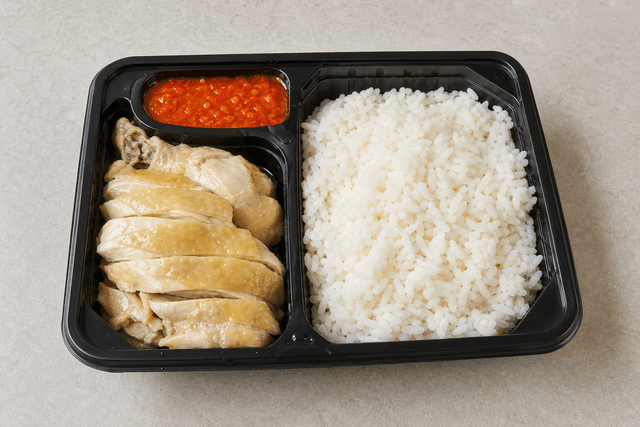 Photorealistic Malaysian chicken rice style 126 P06 food image by VDAMO
