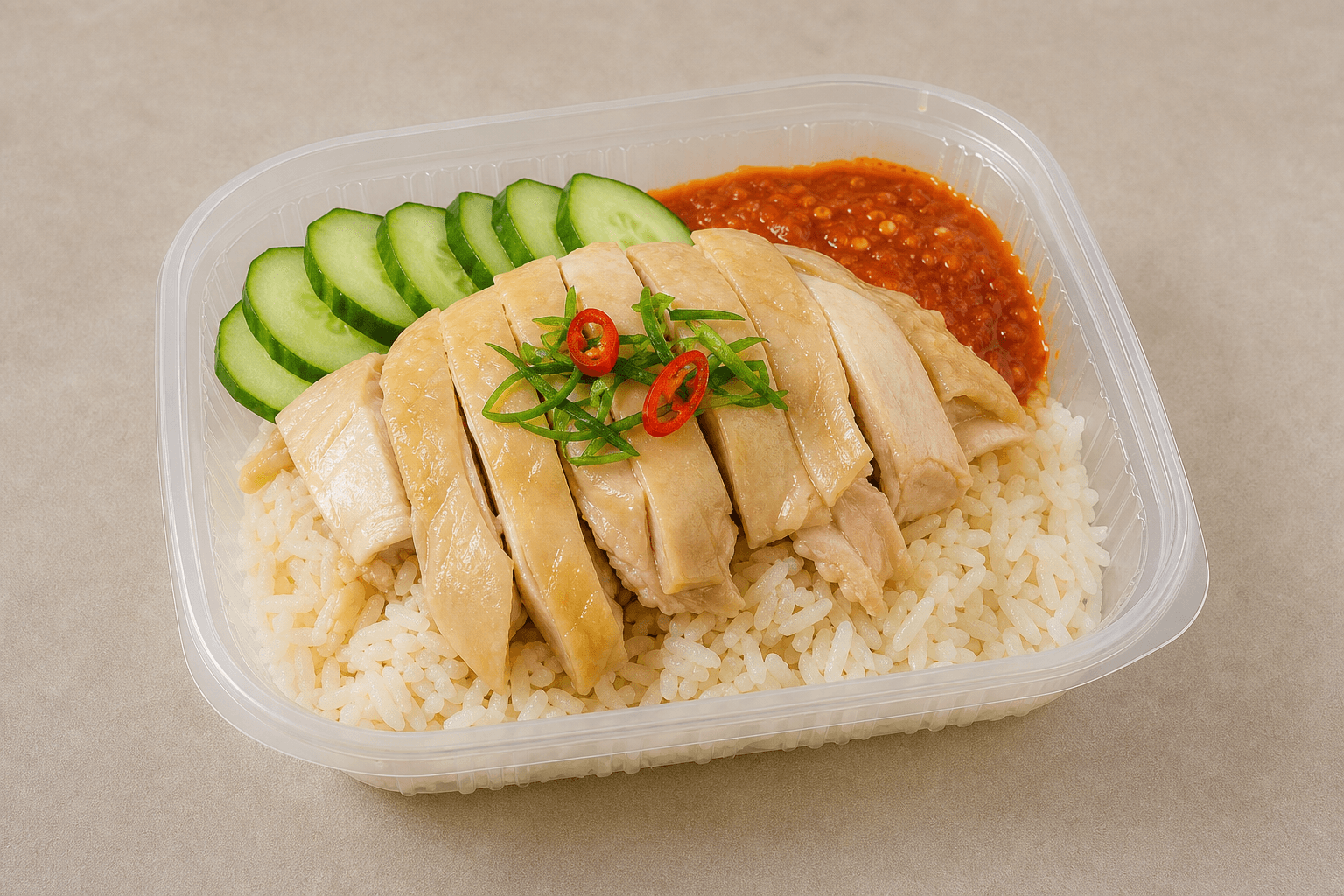 Photorealistic Malaysian chicken rice style 126 P07 food image by VDAMO