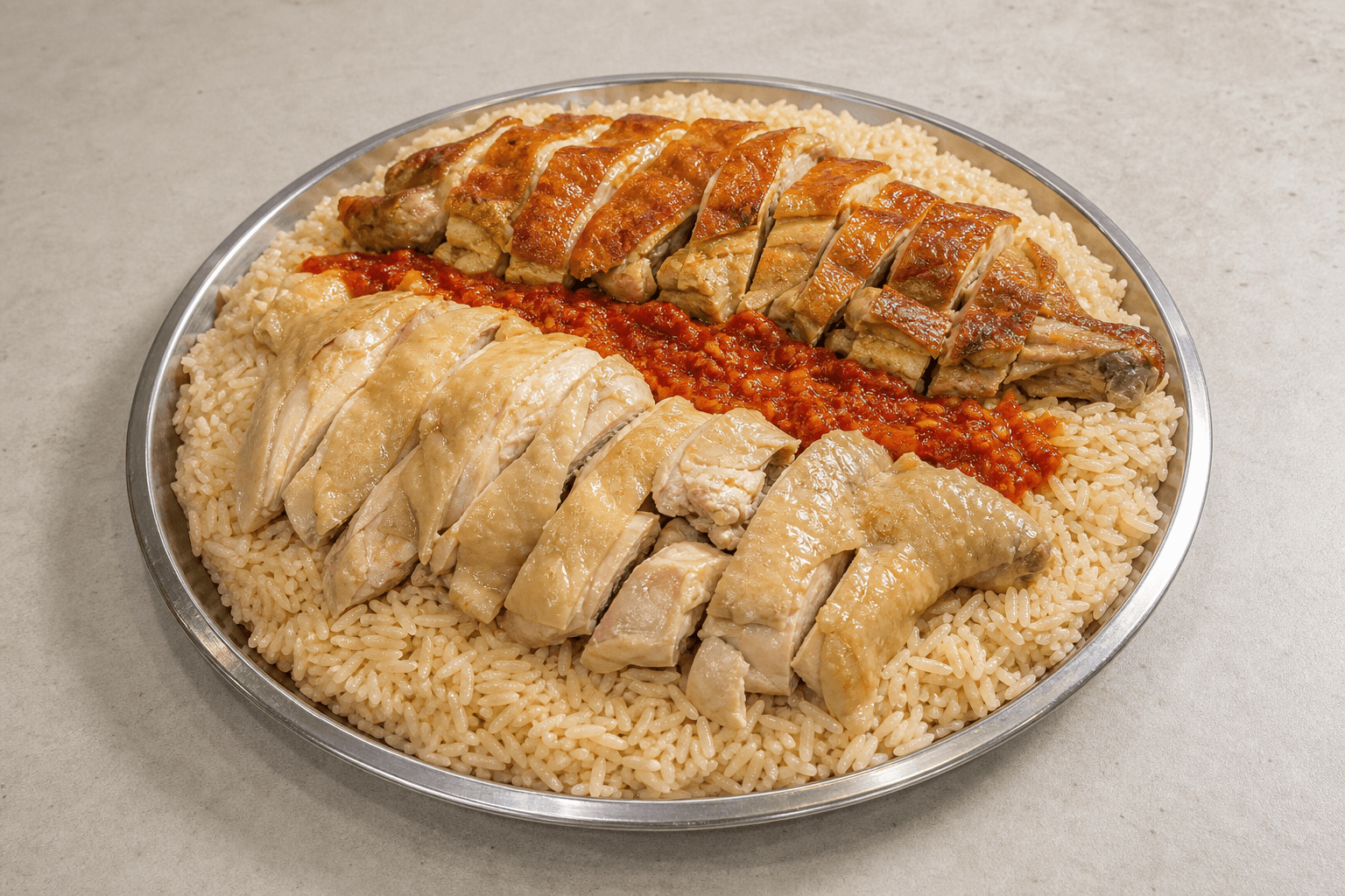 Photorealistic Malaysian chicken rice style 138 P10 food image by VDAMO