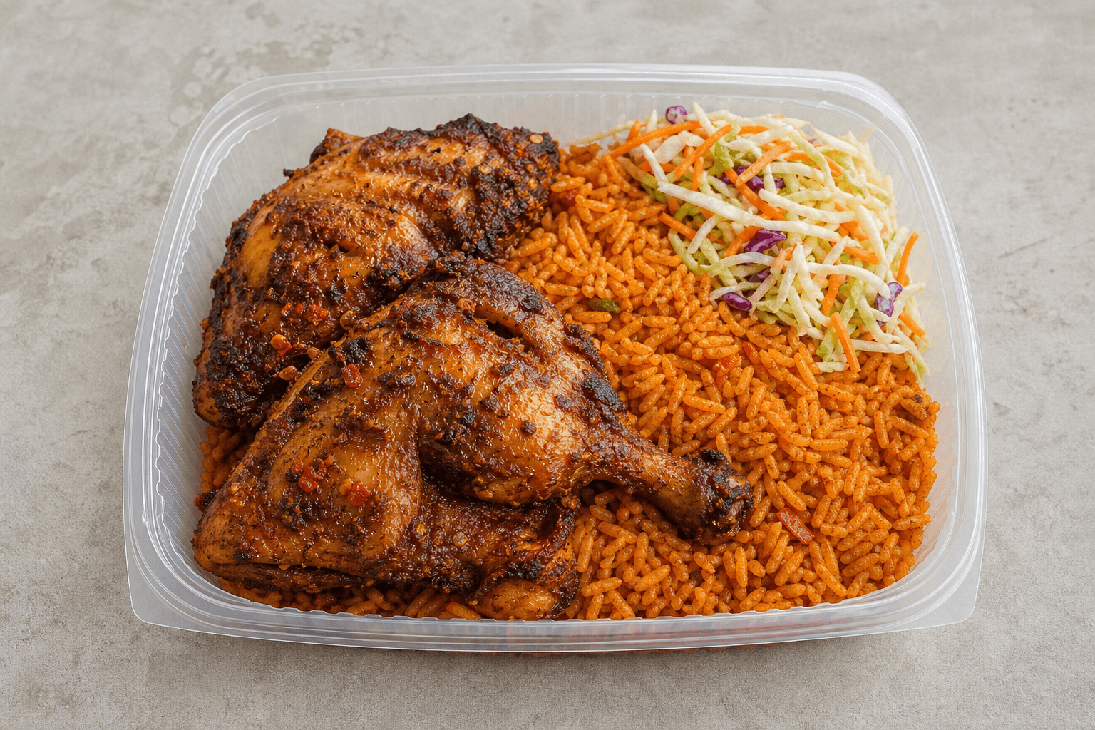 Photorealistic African grilled chicken 005 P07 food image by VDAMO