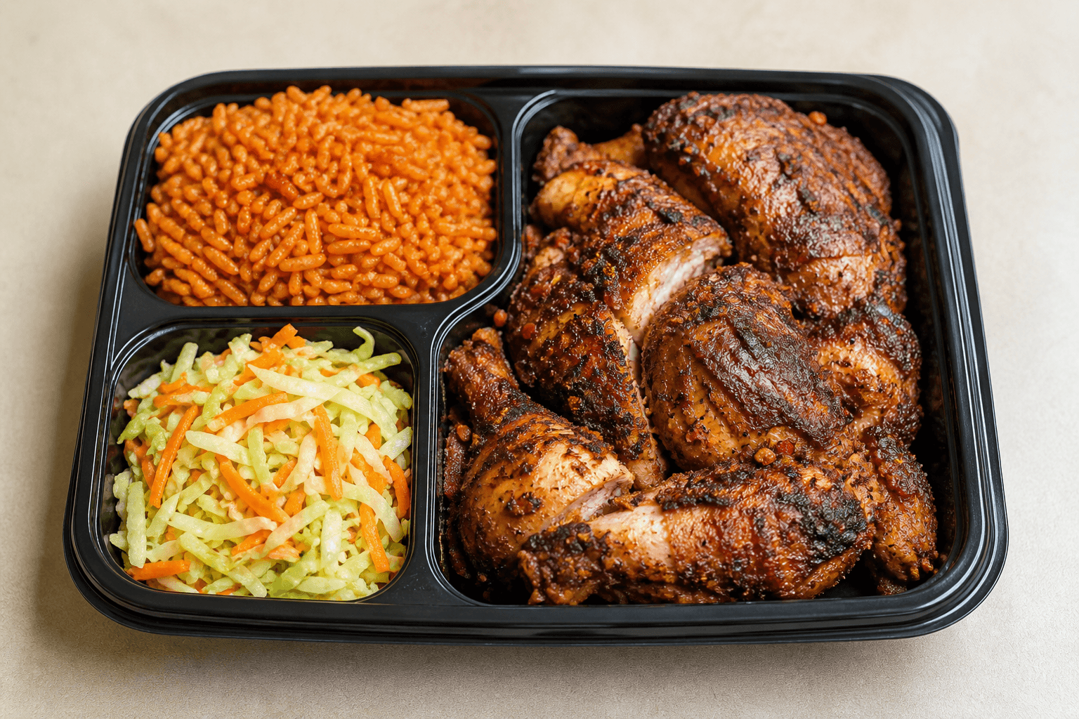 Photorealistic African grilled chicken 005 P08 food image by VDAMO