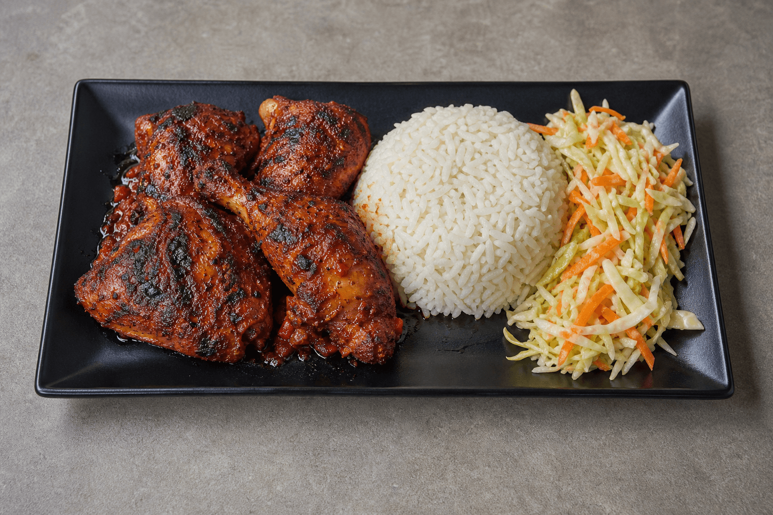 Photorealistic African grilled chicken 045 P02 food image by VDAMO