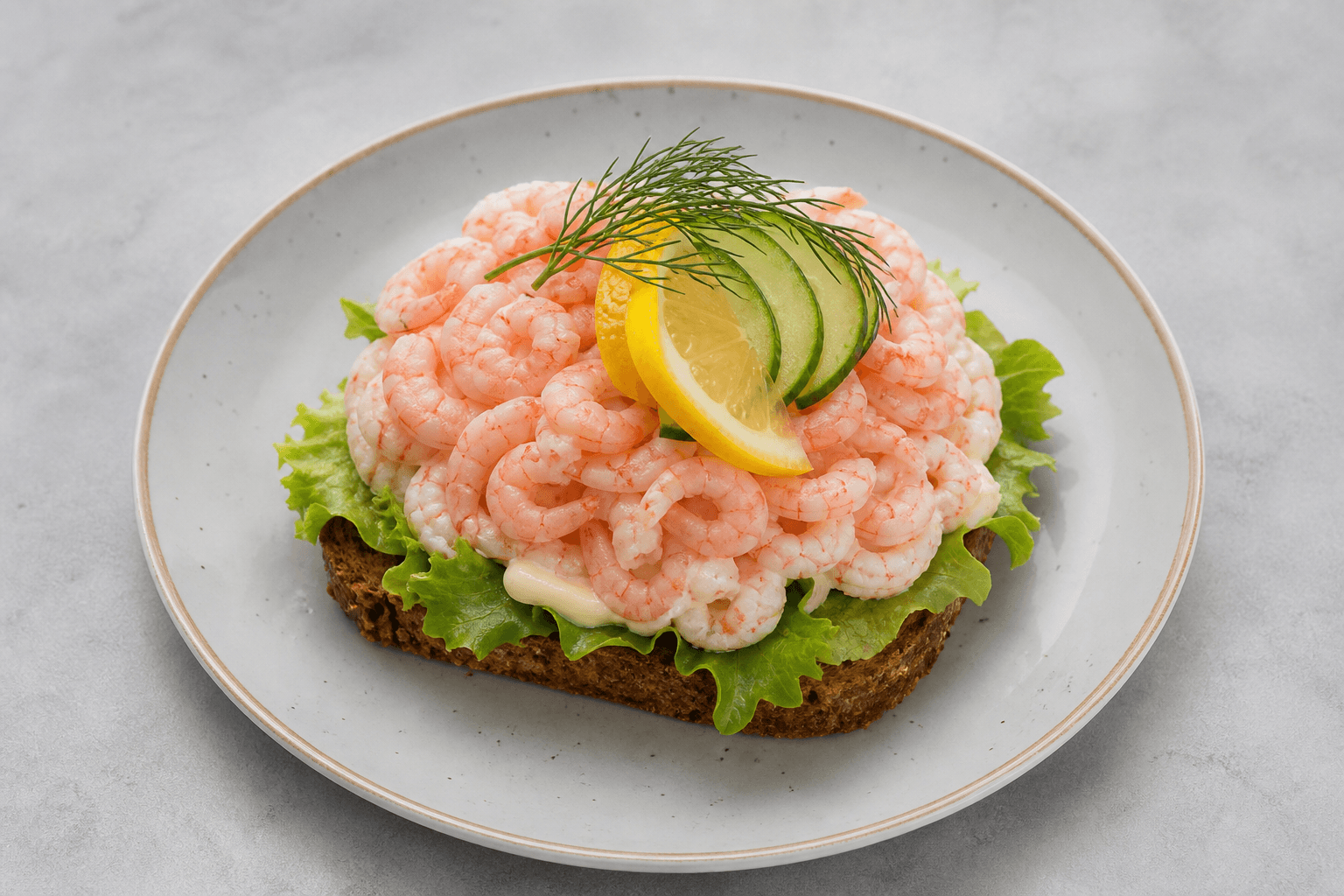 Photorealistic Rekesmørbrød menu-main p05 food image by VDAMO