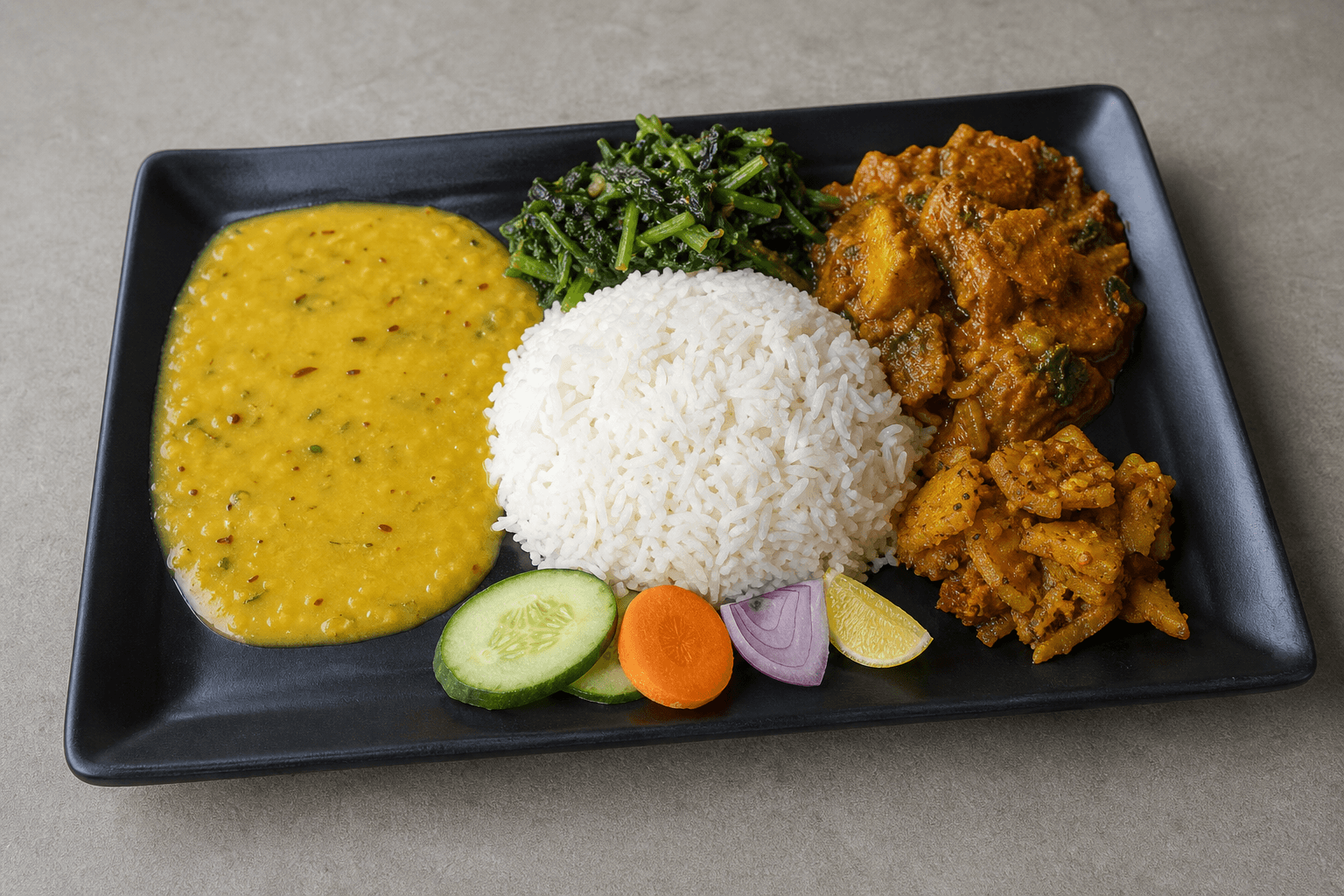Photorealistic Thakali khana P02 food image by VDAMO