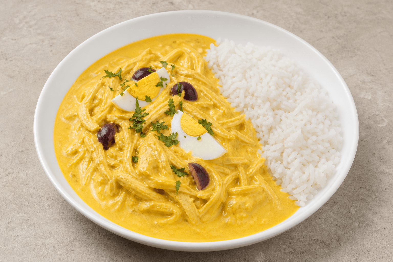 Photorealistic Aji de gallina menu-main p04 food image by VDAMO