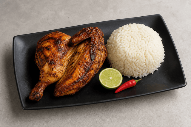 Photorealistic Latin grilled chicken style 033 menu-main p02 food image by VDAMO