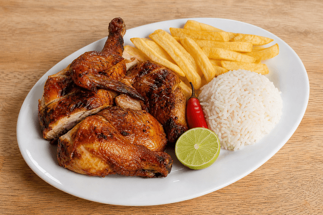 Photorealistic Latin grilled chicken style 033 menu-main p03 food image by VDAMO