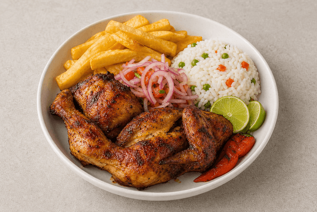 Photorealistic Latin grilled chicken style 033 menu-main p04 food image by VDAMO