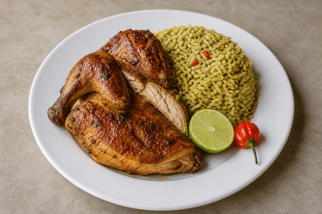 VDAMO food-afbeelding: Gegrilde kip in Latijnse stijl 081 P01