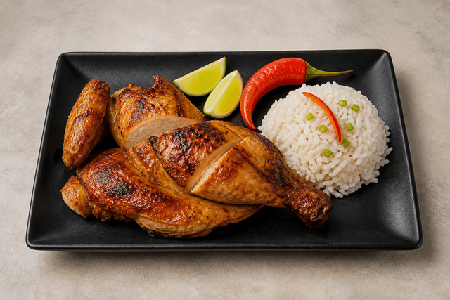 VDAMO food-afbeelding: Gegrilde kip in Latijnse stijl 081 P02
