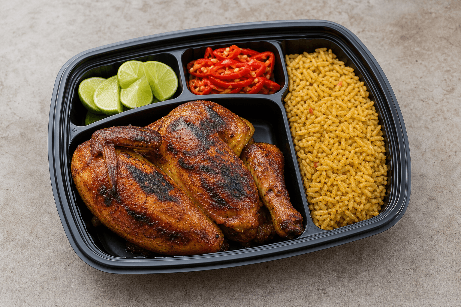 Photorealistic Latin grilled chicken style 105 P08 food image by VDAMO