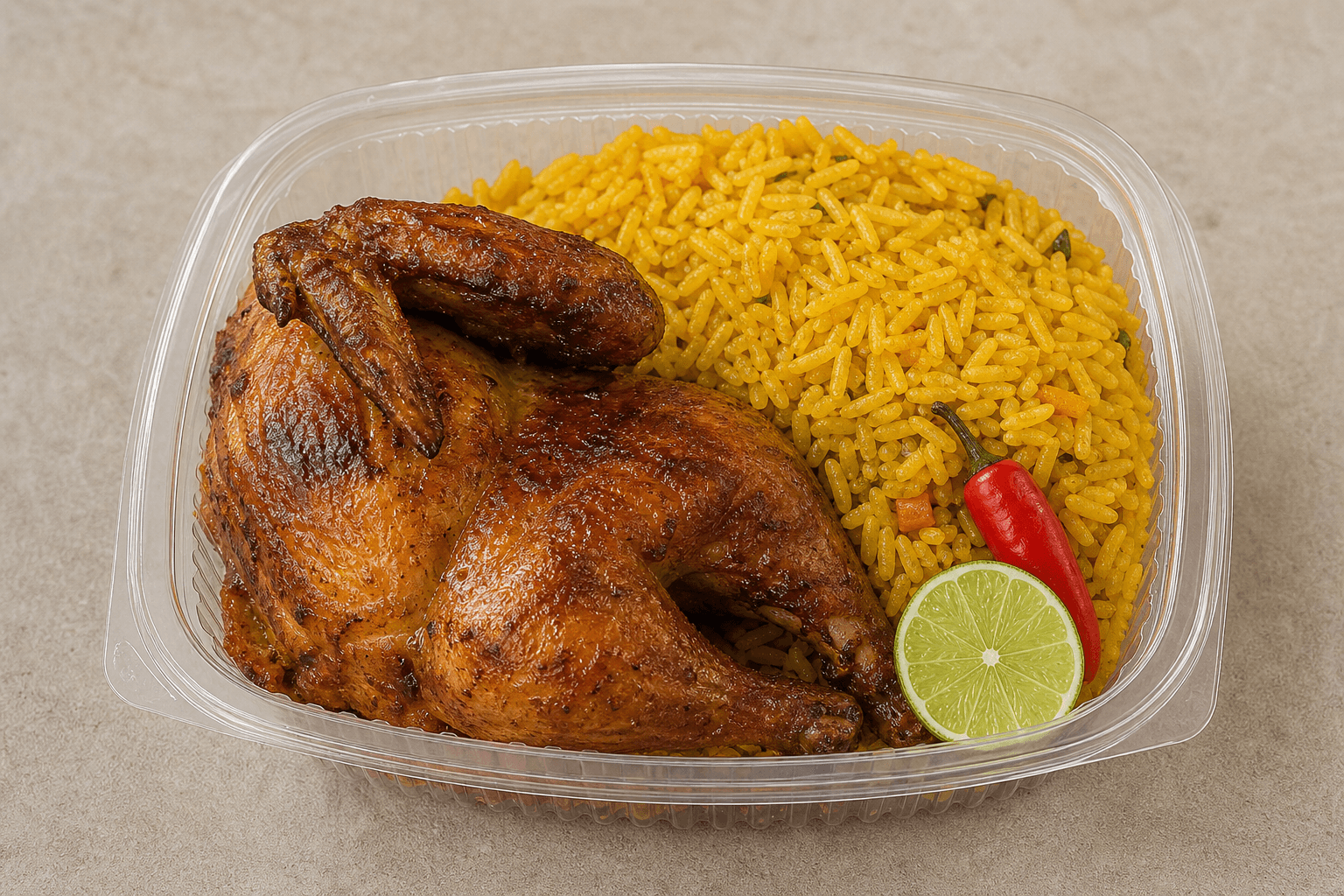Photorealistic Latin grilled chicken style 117 P07 food image by VDAMO