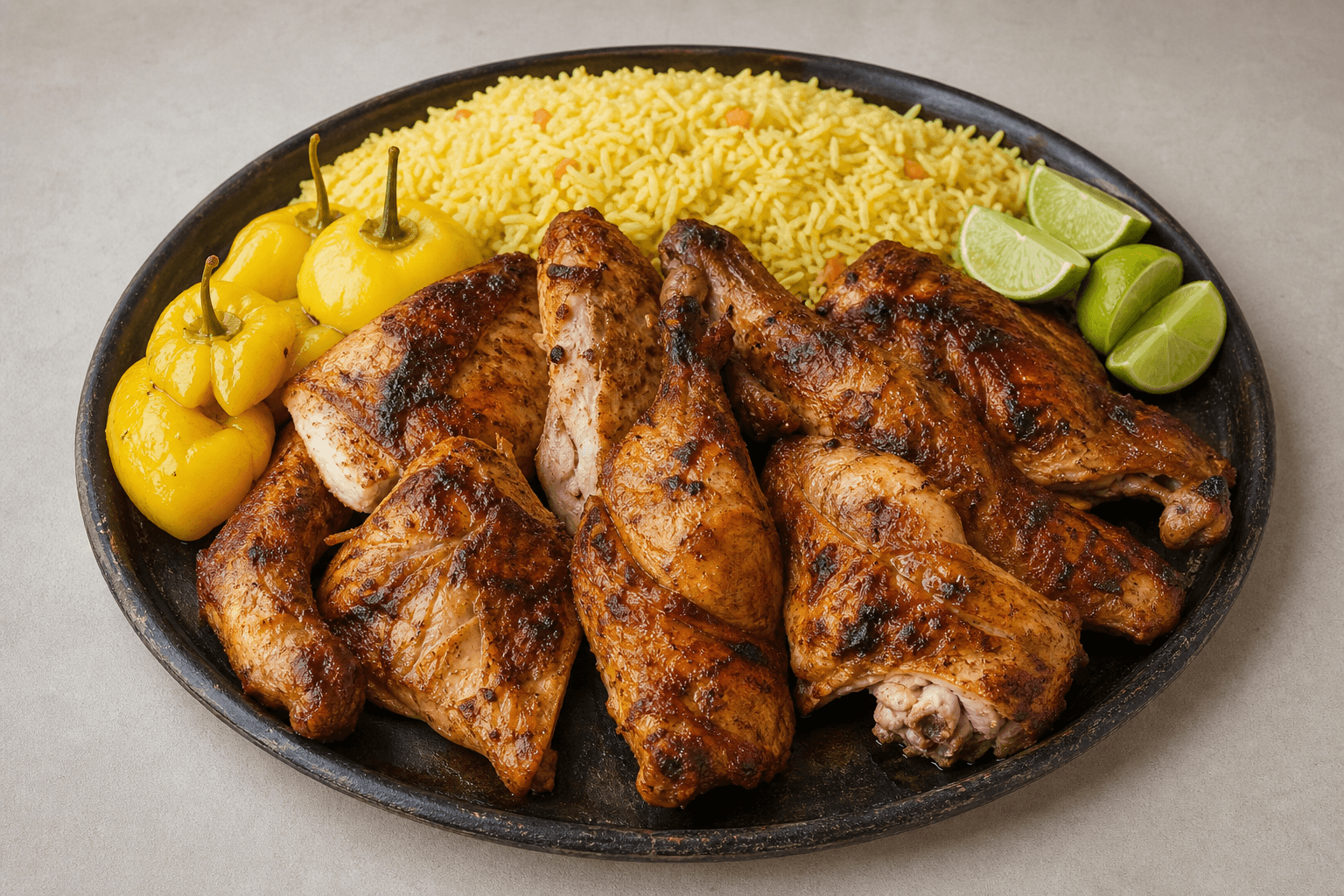 Photorealistic Latin grilled chicken style 117 P10 food image by VDAMO