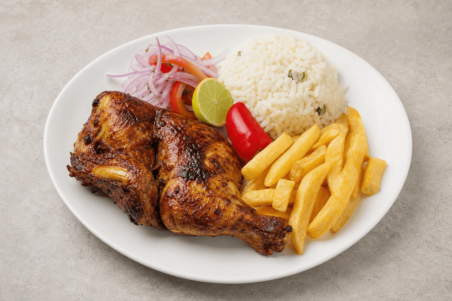 Photorealistic Latin grilled chicken style 129 P09 food image by VDAMO