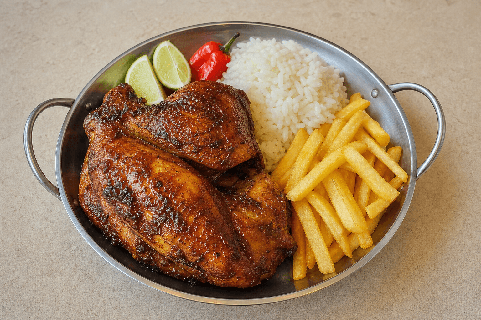 Photorealistic Latin grilled chicken style 141 P05 food image by VDAMO