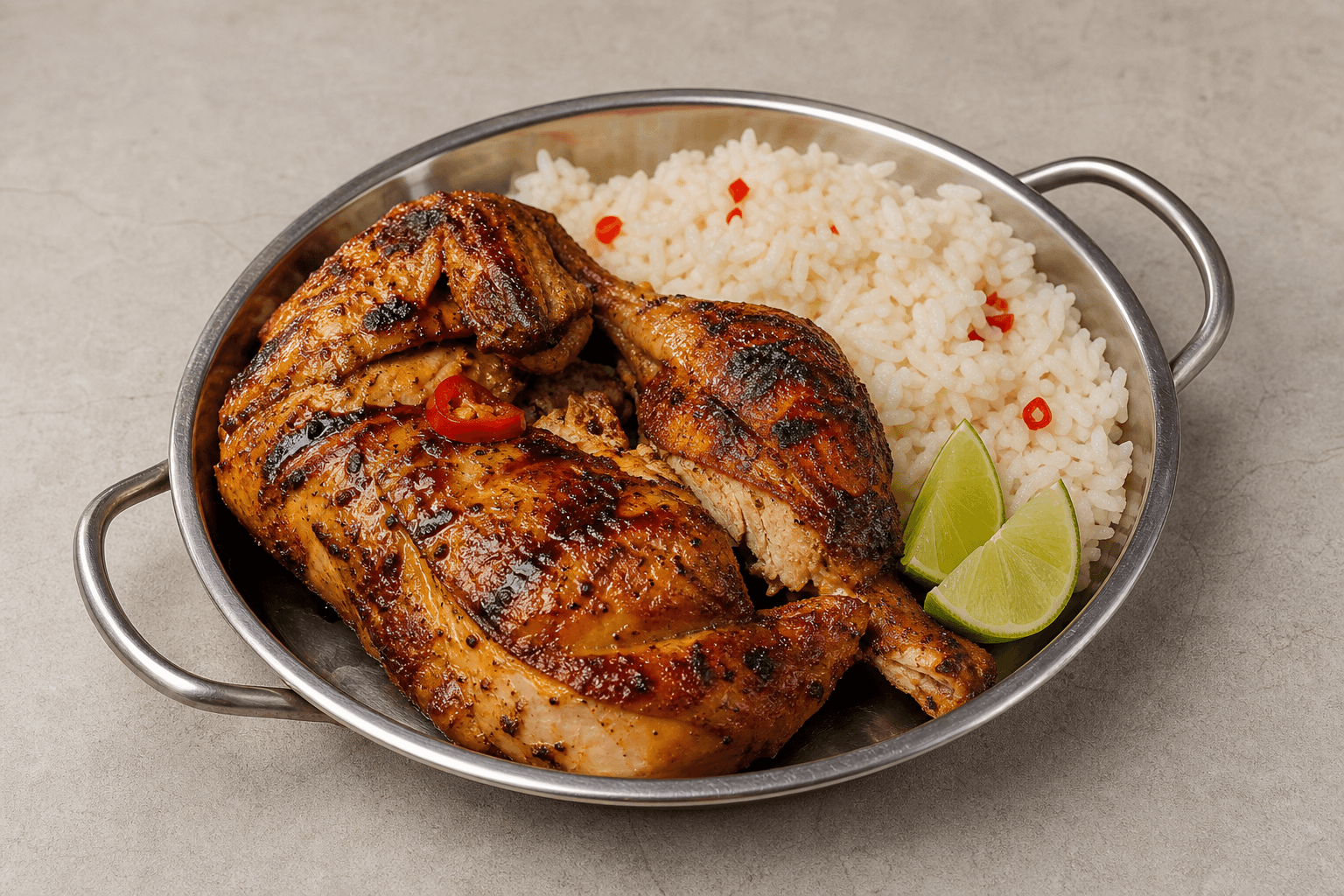 Photorealistic Latin grilled chicken style 153 P05 food image by VDAMO