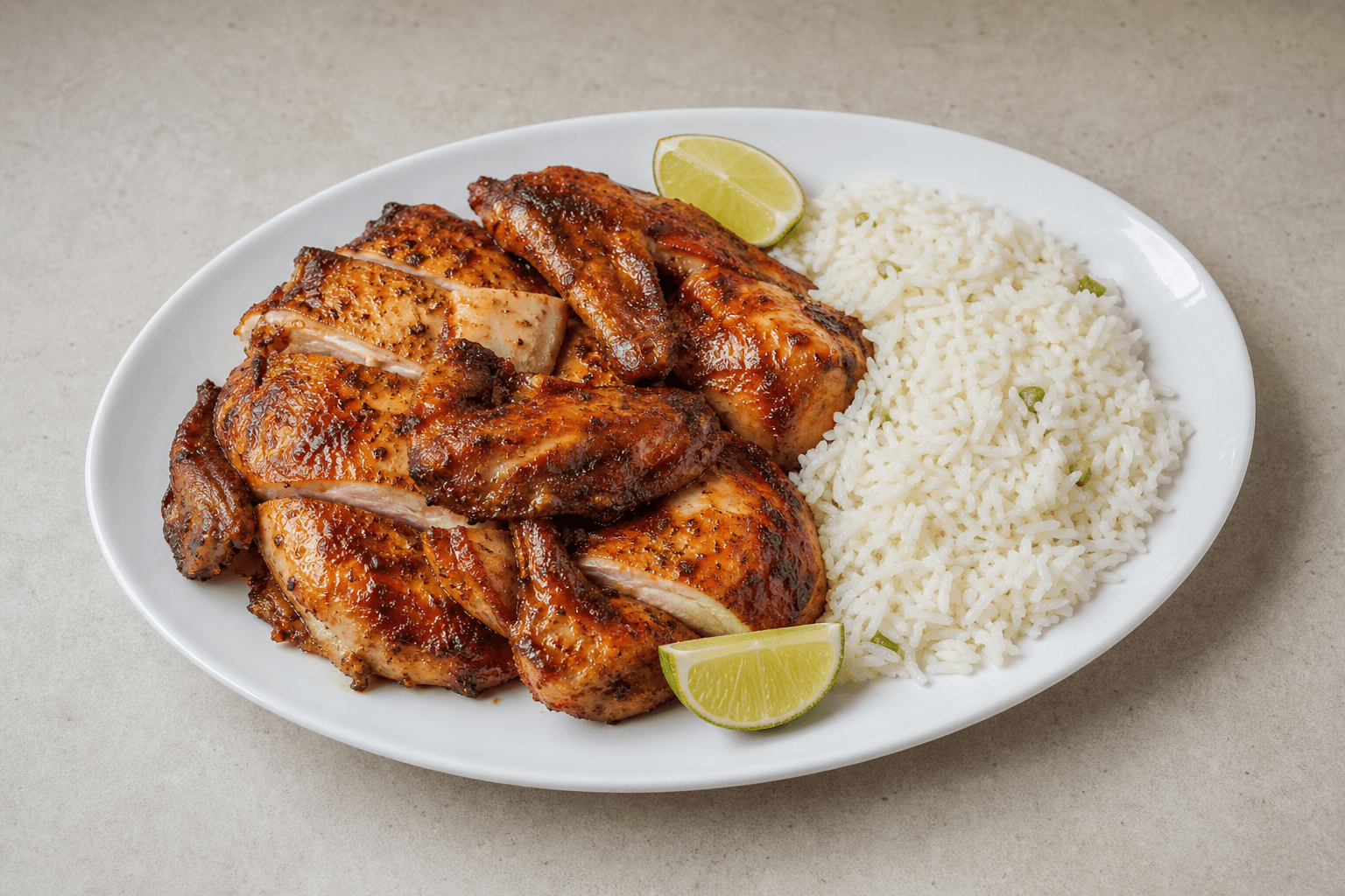 Photorealistic Latin grilled chicken style 165 P03 food image by VDAMO