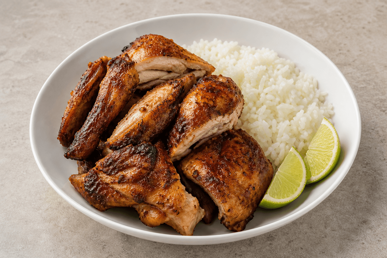 Photorealistic Latin grilled chicken style 165 P04 food image by VDAMO