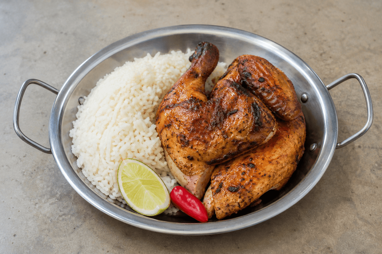 Photorealistic Latin grilled chicken style 165 P05 food image by VDAMO