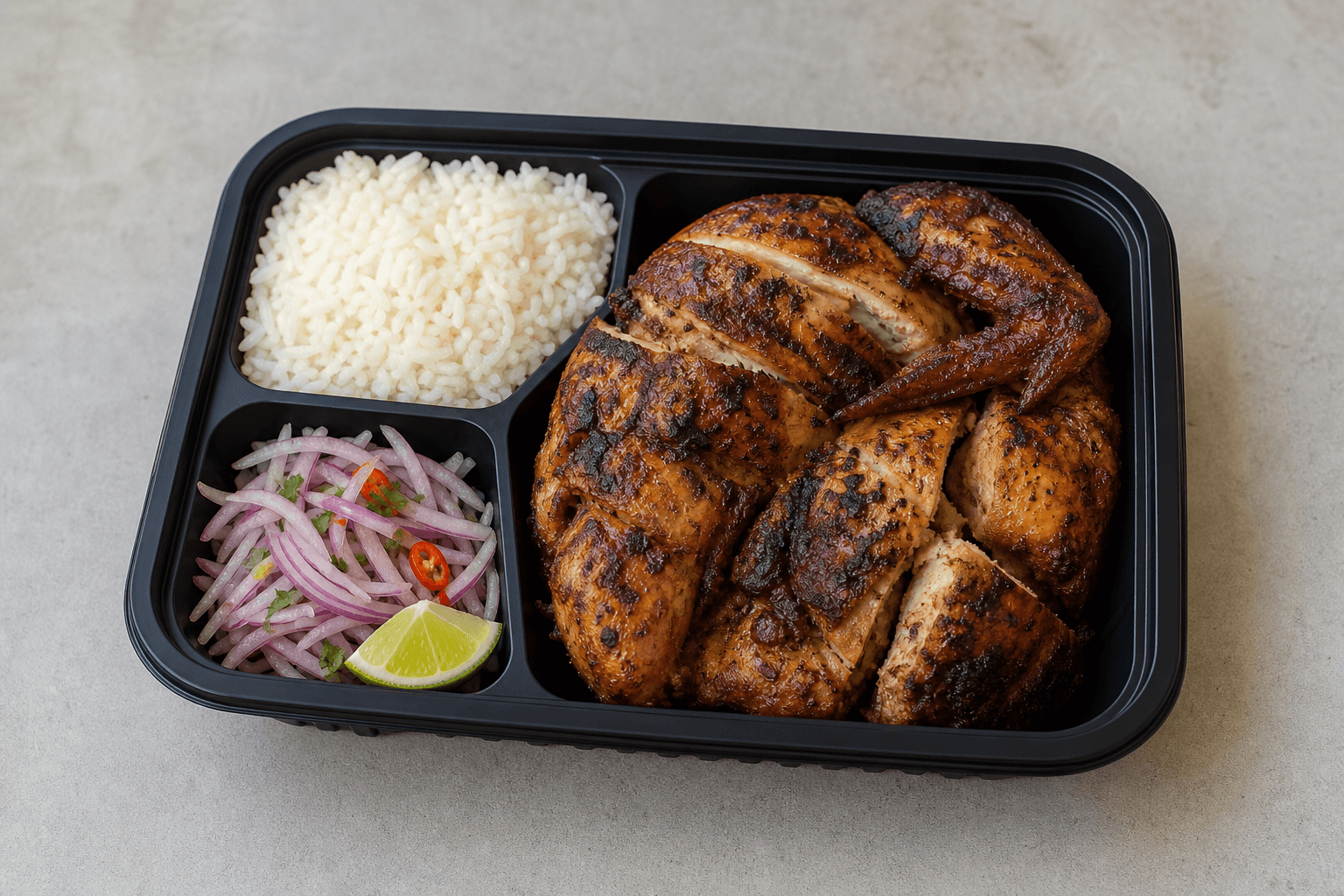 Photorealistic Latin grilled chicken style 165 P06 food image by VDAMO