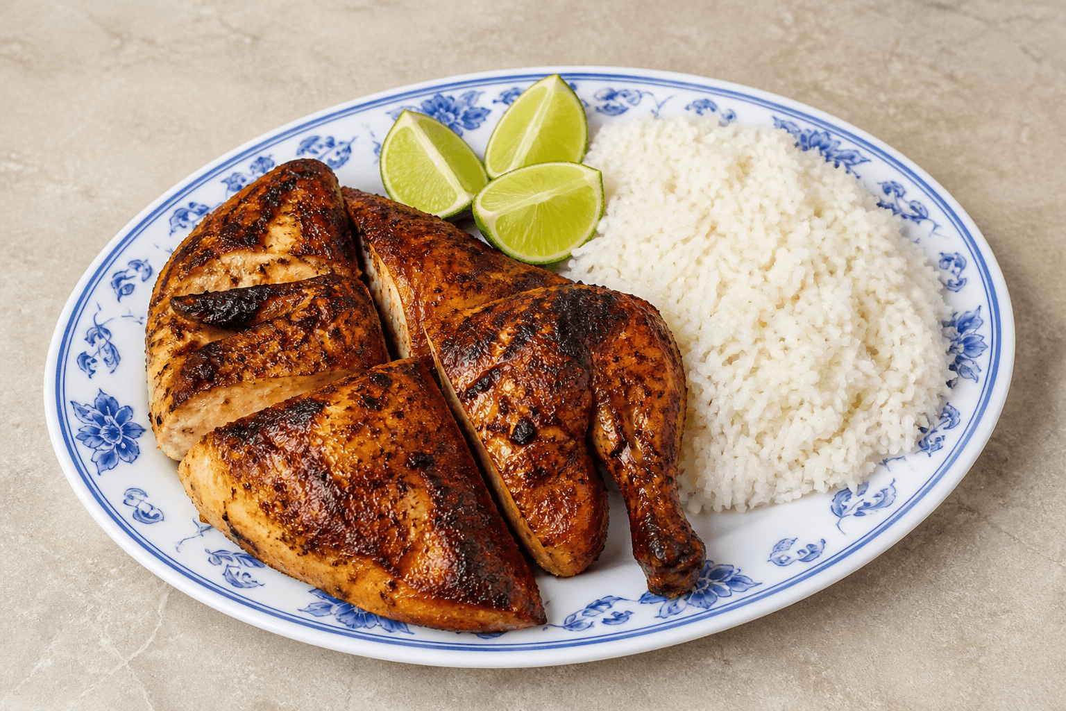 Photorealistic Latin grilled chicken style 177 P03 food image by VDAMO