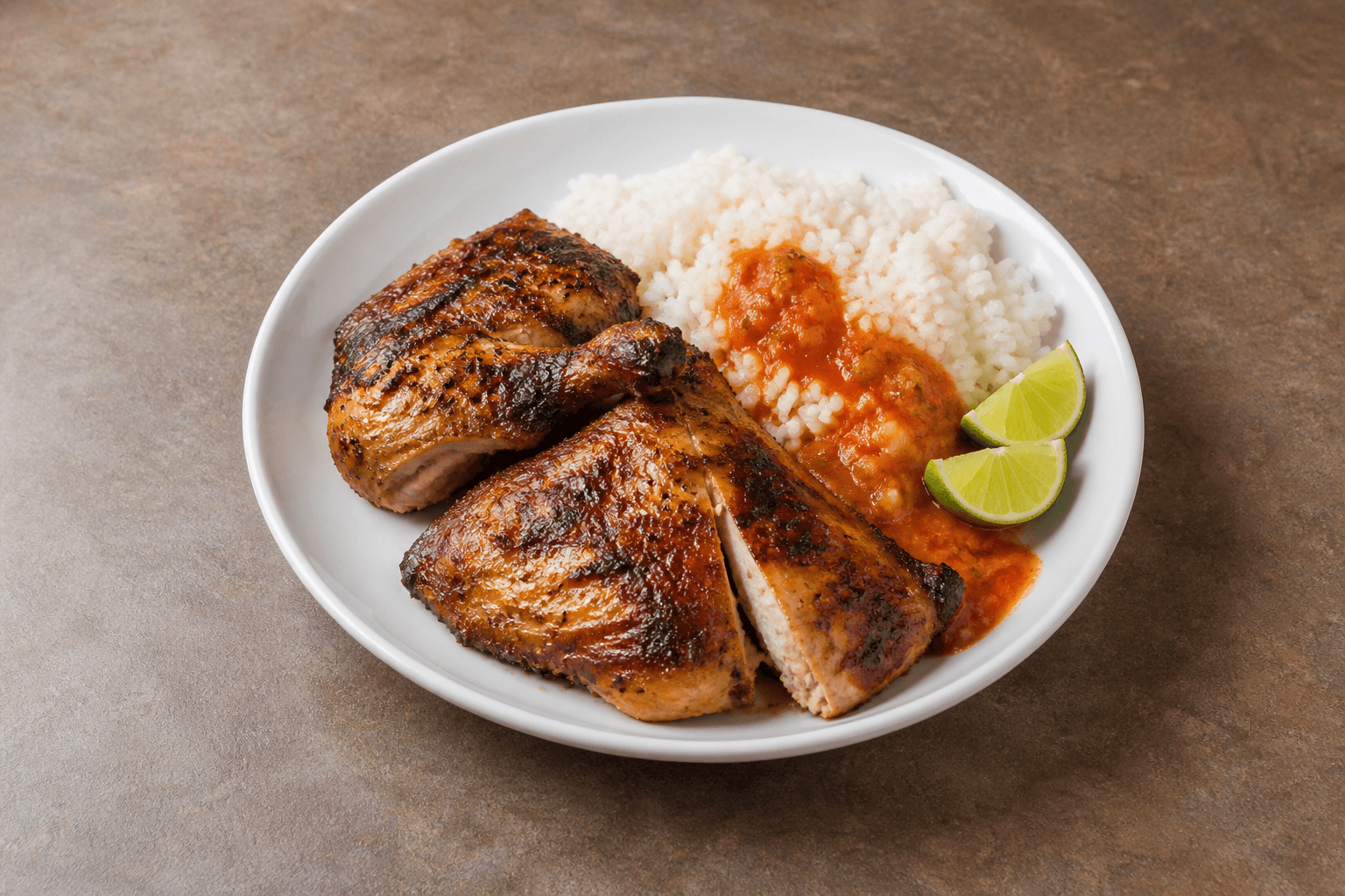 Photorealistic Latin grilled chicken style 177 P04 food image by VDAMO