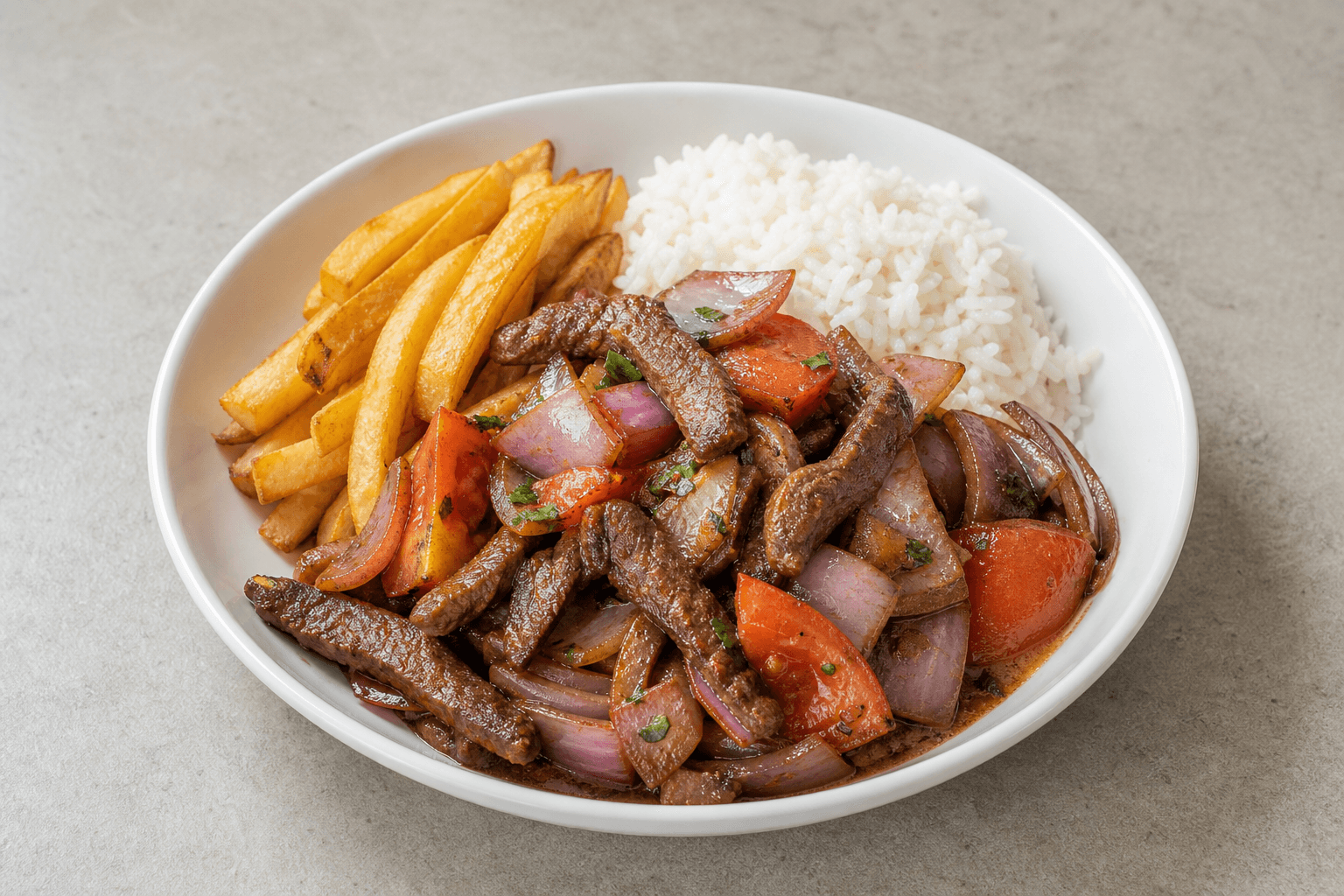 Photorealistic Lomo saltado menu-main p04 food image by VDAMO