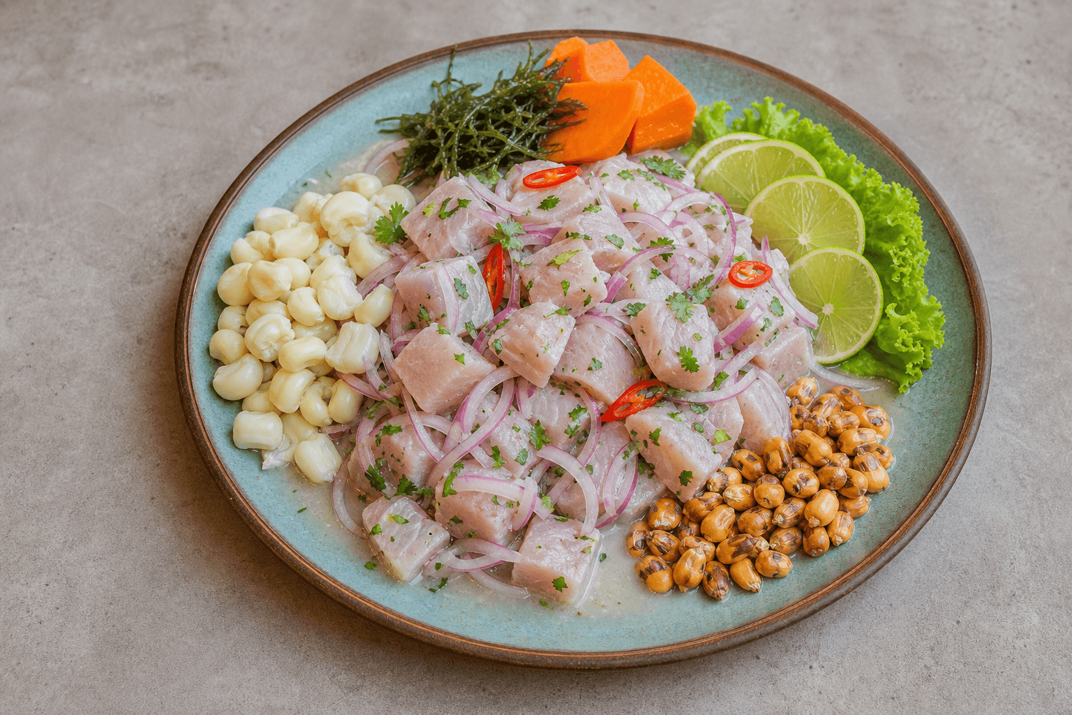 Photorealistic Ceviche menu-main p10 food image by VDAMO
