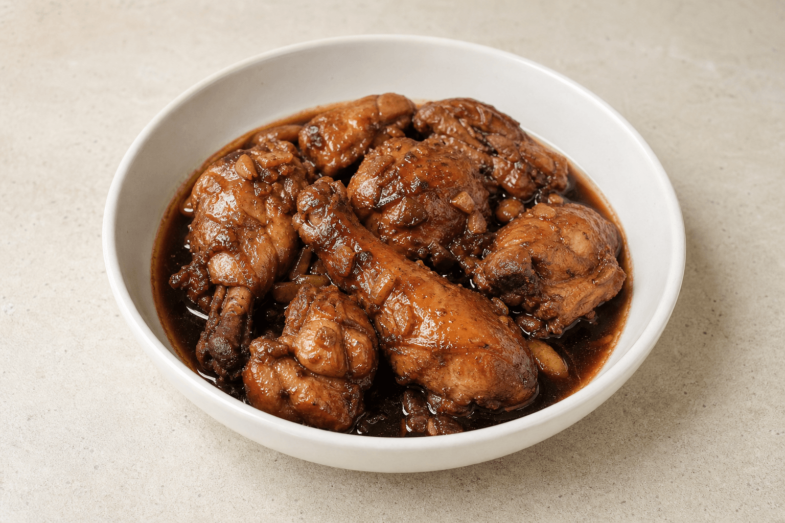 Photorealistic Chicken adobo P04 food image by VDAMO