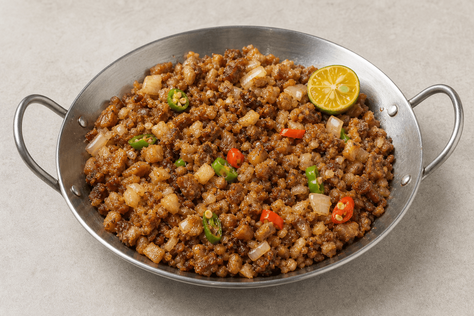 Photorealistic Pork sisig P05 food image by VDAMO