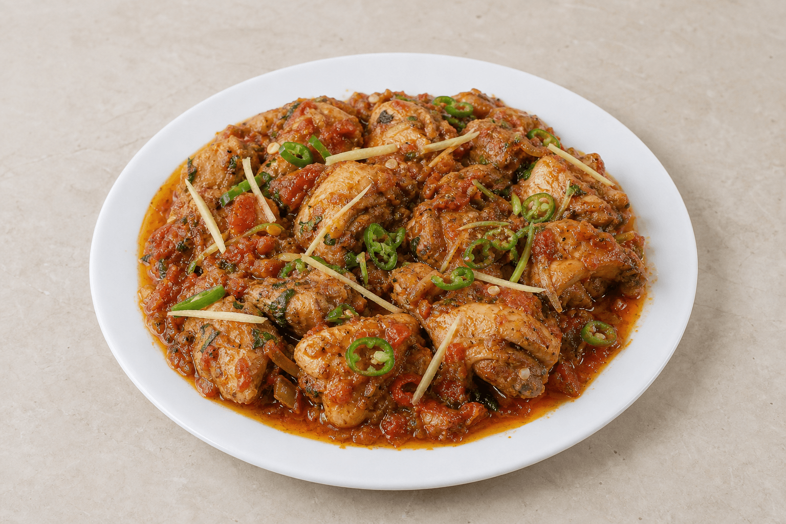 Photorealistic Chicken karahi P01 food image by VDAMO