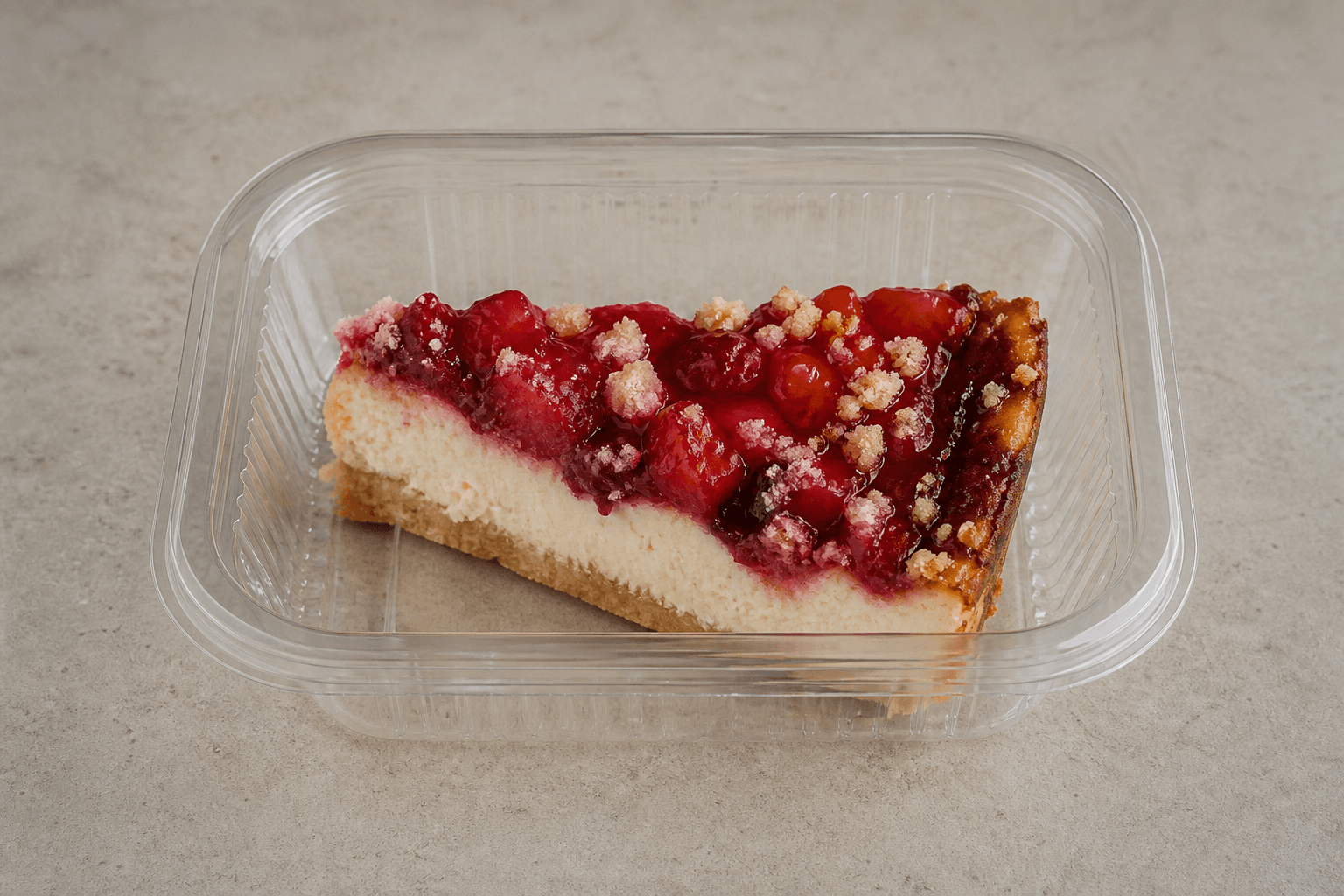 Photorealistic PL Fruit cheesecake slice dessert P07 food image by VDAMO